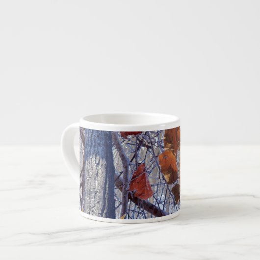 Eerste sneeuwwintercamouflage stijl espresso kop (Voorkant links)