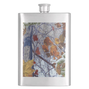 Eerste sneeuwwintercamouflage stijl heupfles