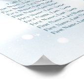 Eerste Snowflakes Weddenschappen Poster (Hoek)