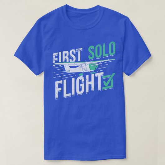 Eerste Solo Flight Pilot Gift T-shirt (Design voorkant)