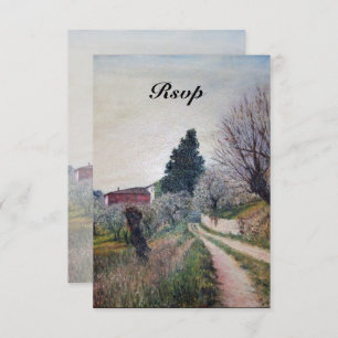 EERSTE SPRING IN TUSCANY LANSCAPE rsvp Kaart