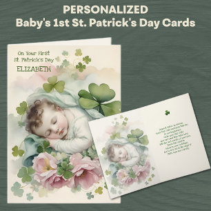 Eerste St. Patrick's Day zegengebed voor baby Kaart