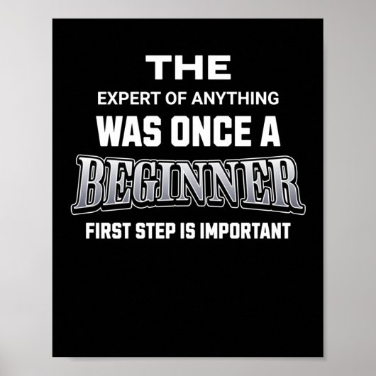 Eerste stap S Sticker Poster (Voorkant)