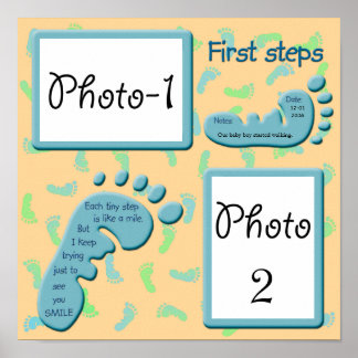 Eerste stappen - Baby Boy Poster