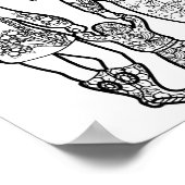 Eerste stappen - Mam Leven / Kunst op ouderschap a Poster (Hoek)