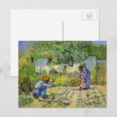 Eerste stappen (na Millet) van Vincent van Gogh Briefkaart (Voorkant / Achterkant)