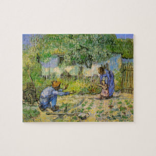 Eerste stappen (na Millet) van Vincent van Gogh Legpuzzel