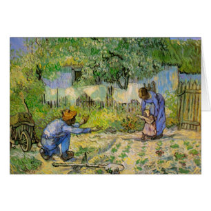 Eerste stappen (na Millet) - Vincent van Gogh Kaar