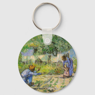 Eerste stappen (naar Millet) door Vincent van Gogh Sleutelhanger