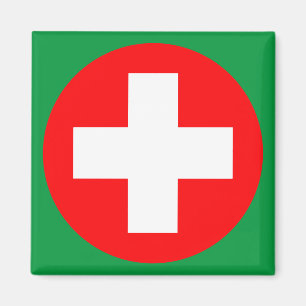 Eerste steun - Medic (kruis) - Ambulance, Help Magneet