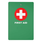 Eerste steun - Medic (kruis) - Ambulance, Help Mini Klembord (Achterkant)