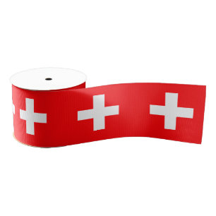 Eerste steun, Medic (kruis), Help/Zwitserse vlag Grosgrain Lint