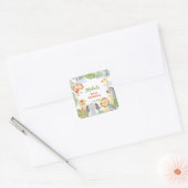 Eerste sticker met schattige beesten. (Envelop)