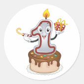 Eerste Stickers van de Birthday Cake (Voorkant)