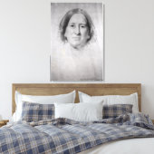 Eerste studie over het portret van George Eliot Canvas Afdruk (Insitu (Slaapkamer))