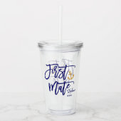 Eerste stuurman bruidsmeisje Kust Acryl Drinkbeker (Voorkant)