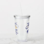 Eerste stuurman getuige kust acryl drinkbeker (Links)