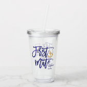 Eerste stuurman getuige kust acryl drinkbeker (Achterkant)