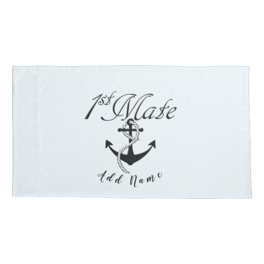 Eerste stuurman met anker kussensloop (Achterkant)