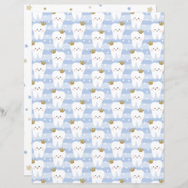 Eerste tand dubbelzijdig scrapbookingpapier