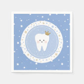 Eerste Tand en Sterren Papier Servet (Voorkant)