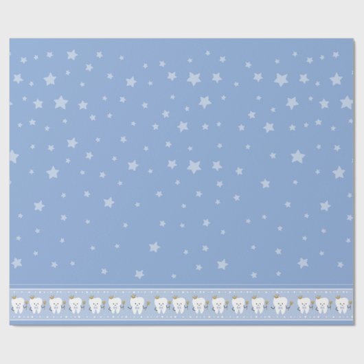 Eerste Tand party tafelkleed, groot inpakpapier (Vlak)