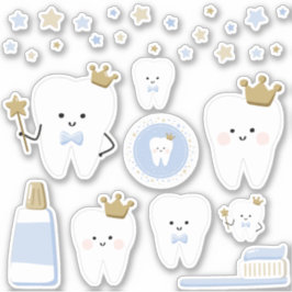 Eerste Tand Stickers, Scrapbooking of Feestdecorat Sticker