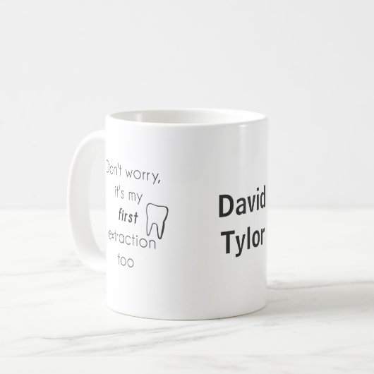 Eerste Tandextractie! Koffiemok (Voorkant links)