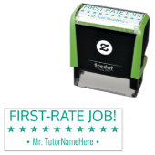 "EERSTE TARIEF!" Feedback Rubberstempel Zelfinktende Stempel (In situ)