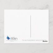 Eerste tekenen van de waterverf van voorjaarshelle briefkaart (Achterkant)