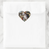 eerste Thanksgiving Hart Sticker (Tas)