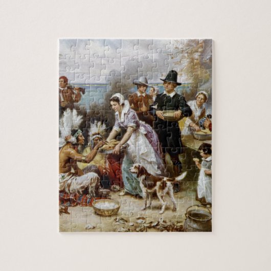 Eerste Thanksgiving Legpuzzel (Verticaal)