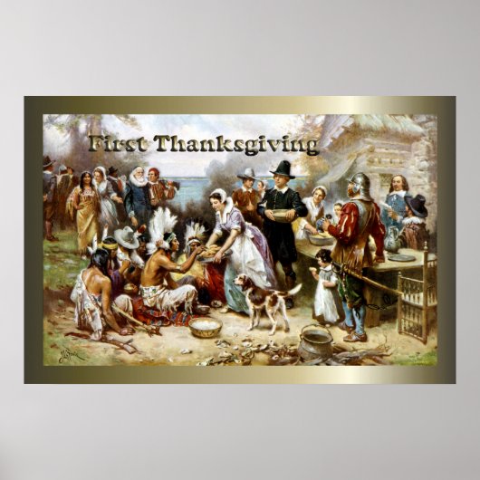 Eerste Thanksgiving Poster (Voorkant)