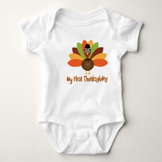 Eerste Thanksgiving Romper (Voorkant)