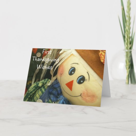 EERSTE THANKSGIVING VAN DE BABY FEESTDAGEN KAART (Voorkant)