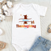 Eerste Thanksgiving Voeg een naam en een jaarwit t Romper