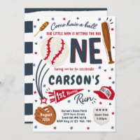 Eerste thuisrun Baseball op Birthday