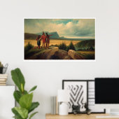 Eerste trein (0583B) Poster (Thuiskantoor)