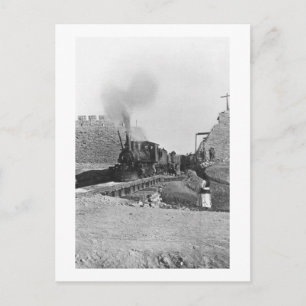 Eerste trein door de wand van Peking, Ch Briefkaart