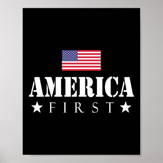 Eerste Trump 2024 America First Poster (Voorkant)