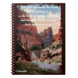 Eerste Tunnel  Railroad Christelijk Notitieboek