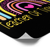 Eerste tweede middelbare-schoolleraar in de derde  poster (Hoek)