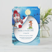 Eerste uitnodiging in de winterfeestdag (Staand voorkant)