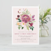 Eerste uitnodiging op zaterdag | Saffron Bouquet (Staand voorkant)