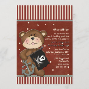 Eerste uitnodiging van de Eerste Mate Pirate Birth