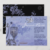 Eerste uitnodiging van de Heilige Communie Chalice (Voorkant / Achterkant)