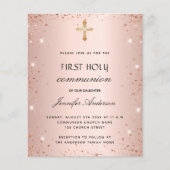 Eerste uitnodiging van de roos voor de goudbegroti flyer (Voorkant)