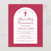 Eerste uitnodiging van het gemeenteblad Red Magent (Voorkant)