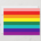 Eerste uitnodiging van Rainbow Gay Pride Flag (Voorkant)