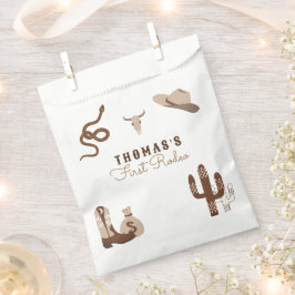 Eerste uitnodiging van Rodeo Cowboy Birthday Bedankzakje